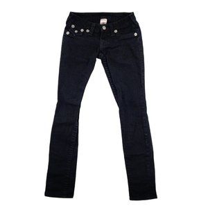 True Religion Jeans Women's 25 Black Skinny Denim